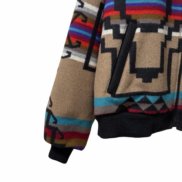 Vintage Pendleton High Grade Western Wear Mens Aztec Wool Jacket Size XL USA - Picture 5 of 13